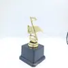 Concurso de música nota recompensa premio plástico chapado en oro trofeo pequeño etiqueta de contenido personalizable