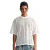 Camiseta Casual Versátil de Manga Corta para Hombre, Colección de Bienestar 2026, Cuello Redondo Holgado, Algodón Puro, Ropa de Manga Corta de Marca de Moda para Adolescentes