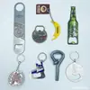 Ventas Directas de Fábrica Abrebotellas de Metal Llavero de Acero Inoxidable Imán de Refrigerador Multifuncional Abrebotellas de Vino Tinto Cerveza