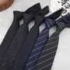 Nova Gravata Listrada Diagonal de Algodão 7,5cm Formal Casual Amarrada à Mão Larga para Homens em Estoque do Fabricante