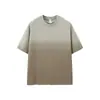 Camiseta de Ropa para Hombre Jie Zhan con Degradado Tie-Dye Colección Primavera/Verano 26th 270g Lavada Vintage Oversize de Algodón Puro Manga Corta.