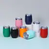 Transfronterizo Nuevo Taza Huevo 12oz Termo Acero Inoxidable 304 Mini Forma de U Taza Huevo Portátil Taza de Agua para Coche