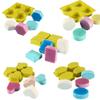 Molde de silicona para hornear pasteles de azúcar, redondo, ovalado, hexagonal, para aromaterapia, vela, jabón, molde de mano