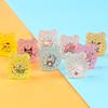 Reloj despertador luminoso de animales de dibujos animados para niños, simulación de bricolaje, casa de juegos, máquina de muñecas, mini juguete, accesorios de resina