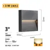 Luces de Esquina de Pared Montadas en Superficie para Exteriores, Lámparas de Pared, Luces de Pie, Luces para Escalones, Luces para Proyectos de Parques Comunitarios de Jardín, Carcasa de Aluminio Fundido a Presión