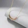 Colar de Zircônia Irregular Super Brilhante, Luxo Leve, Alto Padrão, Simples, Moderno, Versátil para Instagram, Design de Nicho, Geométrico