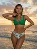 2026 Nuevo Traje de Baño Sexy de Dos Piezas Dividido Transfronterizo Europeo y Americano para Mujer Bikini Ropa de Baño para Vacaciones en la Playa