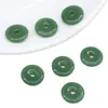 Fivela de Segurança Imitação de Jade em Vidro Contas Soltas Contas Redondas Planas Corda de Mão Trançada DIY Feita à Mão Acessórios de Joia de Corda Vermelha