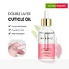 Óleo Nutritivo de Camada Dupla Transfronteiriço Aroma de Flor de Fruta Anti-Cutícula Rachada Pele Morta Hidratante Cuidado da Pele e Unhas Óleo para Cutícula de Duas Cores