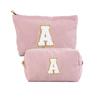 Bolsa de Hombro de Pana con Letras Transfronteriza de Amazon, Bolsa Bordada de Toalla, Bolsa de Almacenamiento para Neceser, Material de Pana