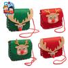 Mochila de ciervo hecha a mano con un pequeño regalo navideño, material de producción creativo para niños de jardín de infantes, paquete de decoración navideña