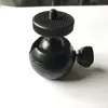 Cabeça de câmera mini esférica pequena e média parafuso 1/4 bola de metal cabeça pequena furo 1/4 inferior