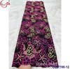 Água floral renda solúvel bordada multicolorida strass tecido vazado vestido tecido de renda atacado renda francesa