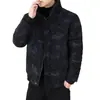 Nueva Chaqueta de Algodón de Pana para Hombre de Invierno, Cuello Alto, Casual, Cálida, Moda de Alta Gama, Abrigo de Algodón Plumón, Ropa de Abrigo a Prueba de Frío, Moderna