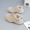 Novos Sapatos Femininos 2026, Tênis Dad Respiráveis de Malha, Sapatos Esportivos Casuais Versáteis Estilo Coreano, Tênis de Corrida com Solado Grosso para Aumentar a Altura para Mulheres