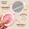 Lmltop Espejo Plegable con Orejas de Gato de Dibujos Animados Peine Integrado Espejo Compacto Portátil Peine de Peluquería Airbag Sy757