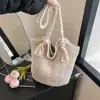 Nueva Bolsa Casual de Algodón Tejido de Gran Capacidad, Nueva Bolsa Tejida Hueca, Bolso de Hombro Estilo Perezoso, Bolsa de Playa para Vacaciones