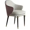 Cadeira de Jantar de Luxo Leve Pós-moderna Simples Cadeira de Mesa para Casa Cadeira de Maquiagem Nórdica de Aço Inoxidável Cadeira com Encosto para Sala de Modelo
