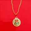 Colgante de Paz Jambhala Amarillo Brújula de los Ocho Tesoros Llavero para Atraer Riqueza y Prosperidad Estilo Cadena de Suéter Adornos Charms