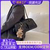 Bolsa Tote Personalizada Venda Quente Transfronteiriça Grande Capacidade Estilo Coreano Feminina Ombro Axila Couro Wax Bolsa Dupla Casual Portátil