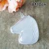 Coração de menina unicórnio slime lama de cristal caixa de armazenamento de plástico transparente 100ml caixa de distribuição de gás de fada