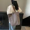 Bolsa de Hombro tipo Tote de Lona Estilo Coreano Gran Capacidad para Viajes de Negocios y Uso Diario Primavera y Verano Nuevo Estilo Perezoso para Estudiantes Universitarios