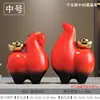 Novo Estilo Chinês Cerâmica Imediatamente Rico Retro Cavalo Tang Ornamentos Cavalo Vermelho Cavalo Preto Sala de Estar Entrada Decoração Artesanato Atacado