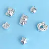 Plata Pura 999 Accesorios de Gato de la Suerte Cruzados DIY Abalorios Hechos a Mano Pulsera de Plata Esterlina Pulsera Collar Accesorios de Plata Dura Venta al por Mayor