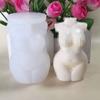Novo molde de vela de silicone do corpo feminino rechonchudo 3D corpo masculino tímido da mulher sabão perfumado molde da vela
