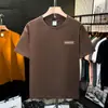 Transfronteiriça 2026 Nova Camiseta Masculina 100% Algodão Gola Redonda Versátil Manga Curta Casual Simples Estampada Top Masculino de Meia Manga