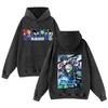 Sudadera con capucha de algodón viejo lavado vintage transfronteriza New BLUE LOCK Prisión Azul para Hombre