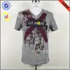 Camiseta original de comercio exterior al por mayor, camiseta de manga corta estampada para hombre, talla europea, camisa básica de moda para otoño e invierno, nueva impresión de logotipo.