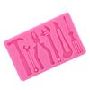 Ferramentas de hardware chave de boca alicate martelo chave de fenda molde de silicone molde para decoração de bolo de chocolate Fondant