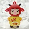 Chaveiro do Ano do Carneiro Carneiro Ganhe uma Fortuna Boneco de Borracha Macia Pingente Desenho Animado 2027 Boneco do Ano do Carneiro Ovelhinha Ornamento Presente