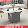 Mesa de Centro de Pedra Sinterizada de Luxo Leve para Casa Mesa Dobrável Mesa de Chá Sala de Estar de Apartamento Pequeno Mesa Lateral Móvel Mesa de Canto Jantar Mesa Pequena