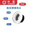 Sistema de Aire Fresco ABS Rejilla de Ventilación al por Mayor Salida de Aire de Escape Interior Ajustable Rejilla de Aire Redonda de Plástico