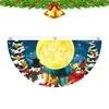 Fornecimento exclusivo transfronteiriço de bandeiras em leque de Natal de 2026 da fábrica de origem, bandeiras semicirculares feitas sob medida para decoração de jardim de Natal