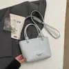 Moda Tendência Feminina 2026 Primavera Nova Casual Simples Estilosa Textura Retrô Tendência Cor Sólida Alto Valor Bolsa para o Dia a Dia