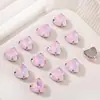 Amor com furo costurado à mão broca de vidro broca material artesanal coração de pêssego proteína garra de quatro pontas broca acessórios acessórios DIY