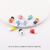 Pez Tropical de Dibujos Animados Pintado Cerámica Pequeñas Cuentas Sueltas DIY Hecho a Mano Pulsera Collar Joyería con Cuentas Material Accesorios