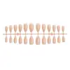 Uñas Almendradas Medias Europeas y Americanas Uñas Portables Hoja Nude Francesa Parches de Manicura Francesa Uñas Postizas Venta al por Mayor de Comercio Exterior