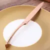 Juego de Cubiertos de Acero Inoxidable Colorido con Recubrimiento de Titanio Kaya Cuchillo para Bistec, Tenedor, Cuchara, Cucharilla de Té Juego de Cubiertos de 4 Piezas con Juego de Grabado