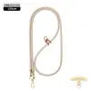 Cordón de alta gama para teléfono móvil 6MM resistente para colgar en el cuello ajustable para exteriores anti-pérdida cuerda trenzada para muñeca delicada oro