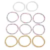 Moda Bohemia Europeia e Americana Transfronteiriça Pulseira de Contas Feita à Mão Contas de Vidro Coloridas como Doces Pulseira Multicamadas de Cores Misturadas