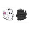 Halloween Artesanal Criativo Pingente de Gotejamento de Óleo DIY Fantasma Caveira Abóbora Pingente Corrente de Celular Acessórios de Chaveiro