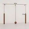 Estante de ropa de acero inoxidable montado en la pared para tienda de ropa, estante vintage color veta de madera de nogal, exhibidor de piso para ropa de mujer