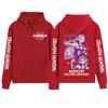 Sudadera con capucha y cremallera de Anime K-Pop Cazadores de Demonios Pullover Harajuku