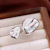 Anillo Abierto Irregular Redondo Plisado Nicho Sensación de Alta Gama Anillo para Dedo Índice Simple Moderno Individual Versátil Joyería para la Mano Mujeres