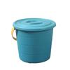 Cubo de Plástico Grueso para el Hogar con Tapa Cubo para Baño y Lavandería para Dormitorio de Estudiantes Cubo Grande para Almacenamiento de Agua al Aire Libre Cubo al por Mayor