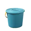 Balde de Plástico Grueso para Agua con Tapa para el Hogar Cubo de Ducha y Lavado para Dormitorio de Estudiantes Cubo Grande para Almacenamiento de Agua al Aire Libre Cubo de Agua al por Mayor